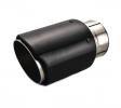 Koncovka výfuku Jap Parts karbonová - kulatá zkosená průměr 76mm - montážní průměr 63,5mm