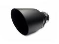 Koncovka výfuku kulatá zkosená - průměr 102mm - černá