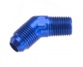 Redukční fitinka koleno 45° D-10 (AN10) 7/8"x14-UNF - 1/2"-NPT