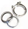 V-band set 51mm (2 palce) - spona + příruby nerez