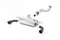 Catback výfuk Milltek Ford Focus Mk2 ST 225 (05-10) - verze s rezonátorem - koncovky černé Jet (homologace)