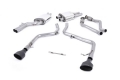 Catback výfuk Milltek Audi S5 B8 Coupe/Cabriolet 3.0 TFSI S-tronic (09-11) - verze bez rezonátoru Race - koncovky černé Oval