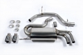 Catback výfuk Milltek Audi A3 8P 2.0 TFSi 2WD 3-dv. (03-12) - verze bez rezonátoru (homologace)