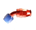 Fitinka koleno 45° D-04 (AN4) 7/16"x20-UNF - teflonová PTFE hadice