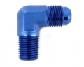 Redukční fitinka koleno 90° D-04 (AN4) 7/16"x20-UNF - 1/8"-NPT