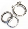 V-band set 45mm (1.75 palce) - spona + příruby nerez