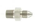 Propojovací adaptér rovný D-03 (AN3) 3/8"x24-UNF - 1/8"-NPT - samec - nerezový