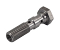 Průtokový šroub na 2x banjo D-04 (AN4) 7/16"x20-UNF - délka 40mm - nerezový