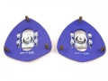 Přední horní uložení tlumičů (Pillowball Top Mounts) Silver Project Mitsubishi Lancer Evo 7/8/9