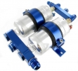 Adaptér pro instalaci dvou palivových pump 044 s duálním držákem a dvěma pumpami Bosch 044 (0580254044) - vstupní + výstupní